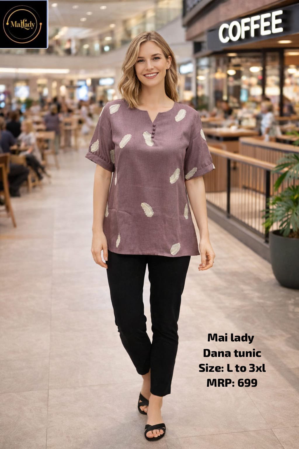 Dana tunic in Pink
