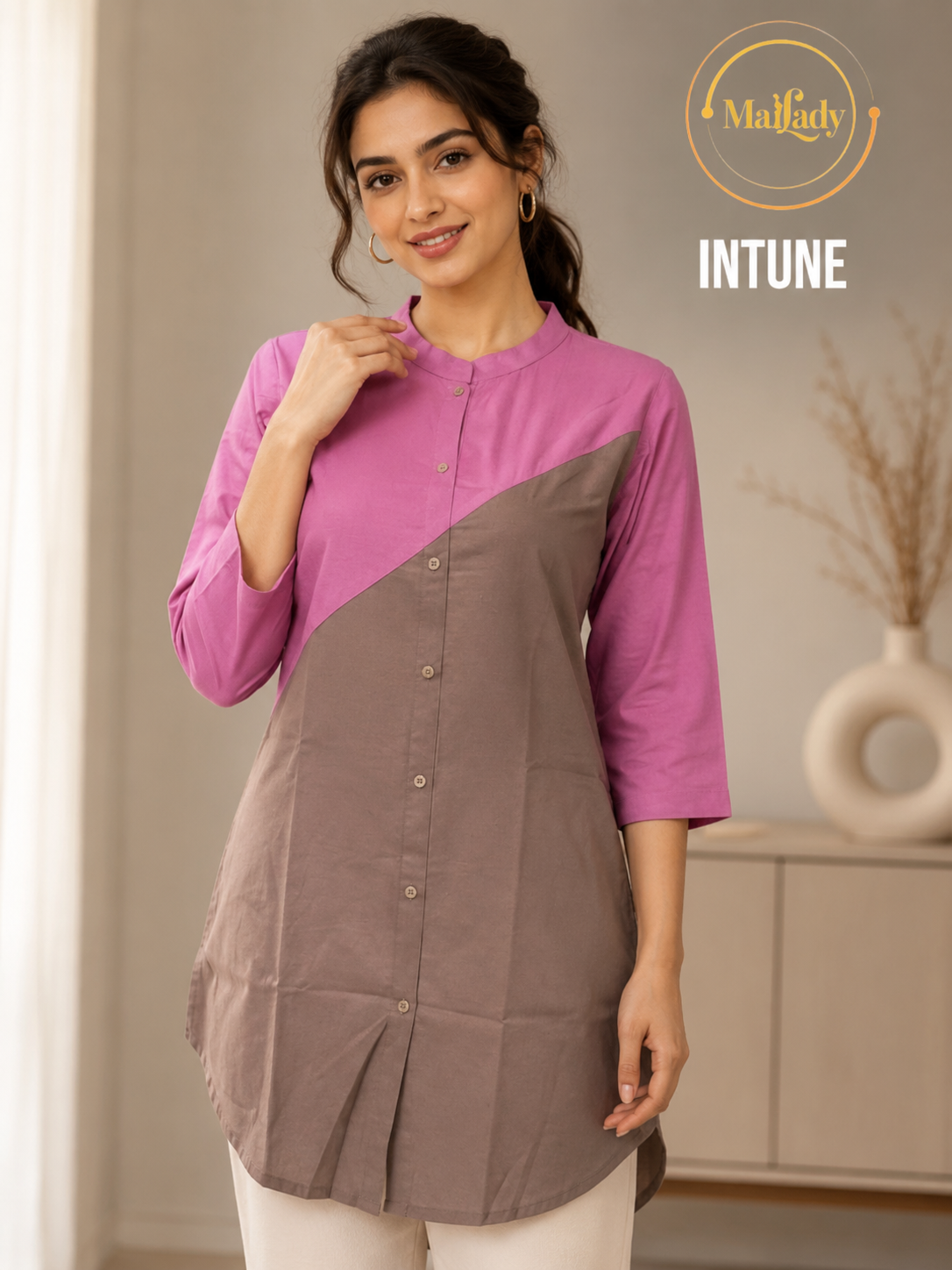 INTUNE TUNIC in Purple