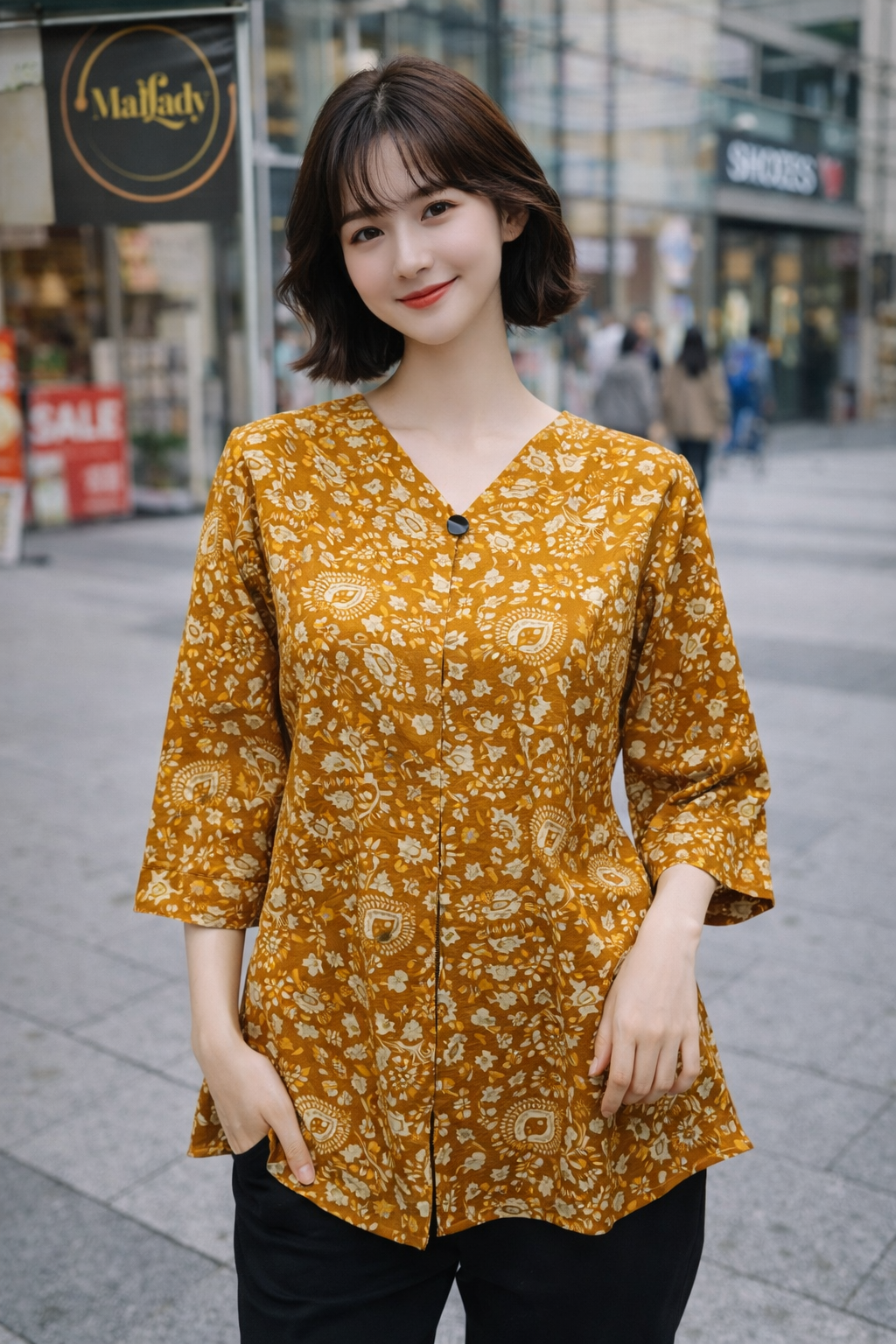 Julie tunic in Mustard
