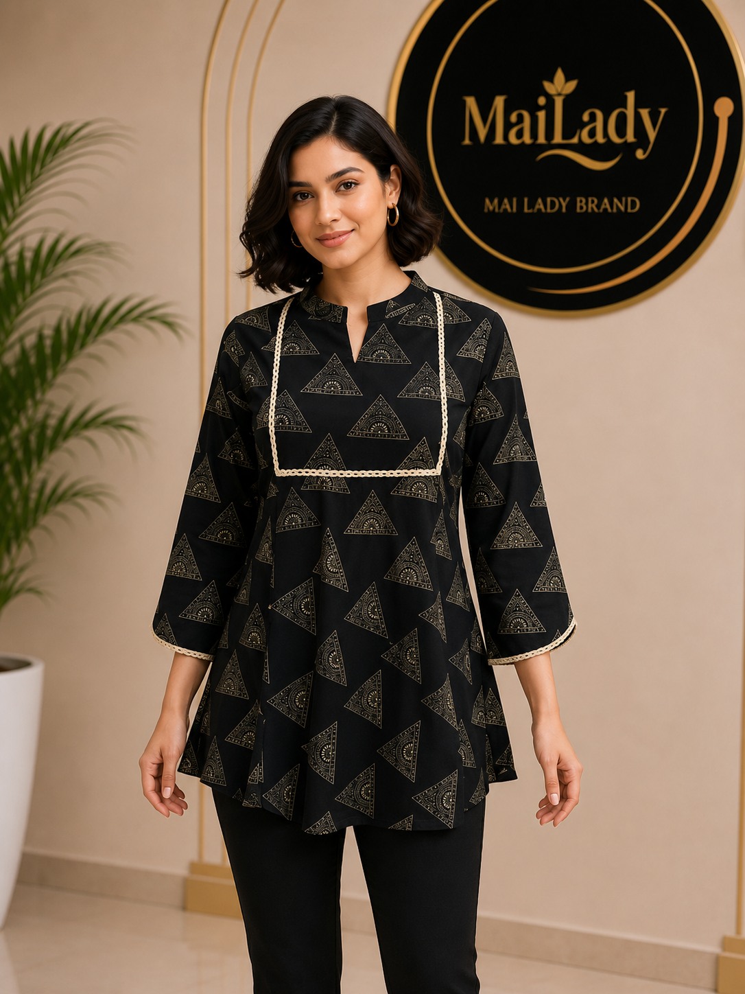Joho tunic in Black