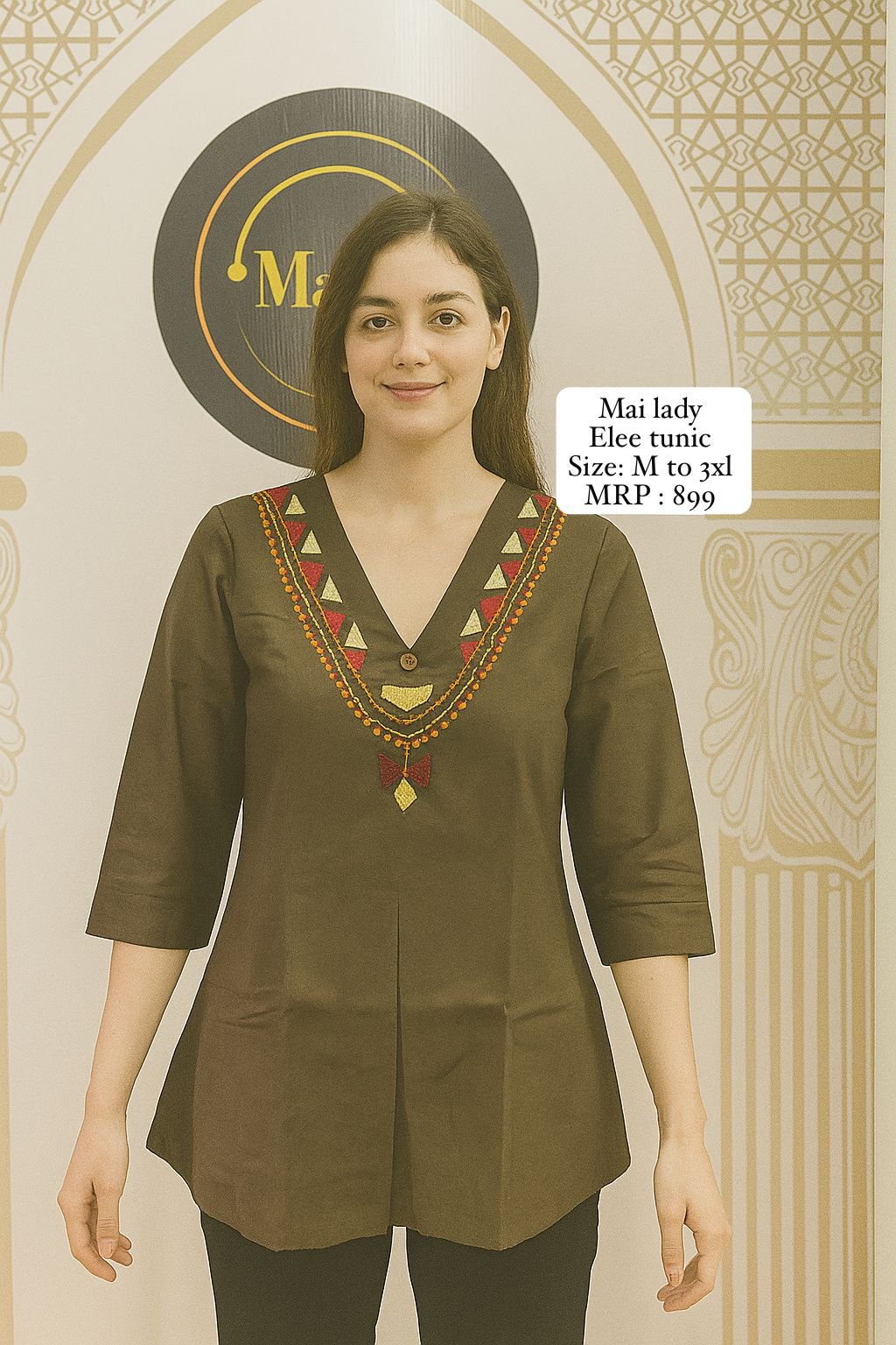 Elee tunic in Green