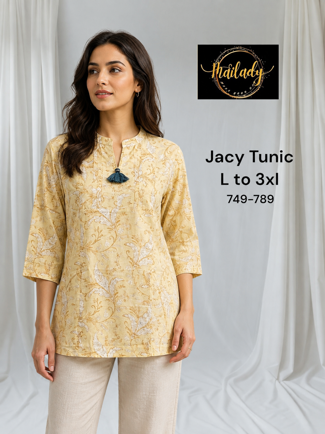 Jacy tunic in Yellow