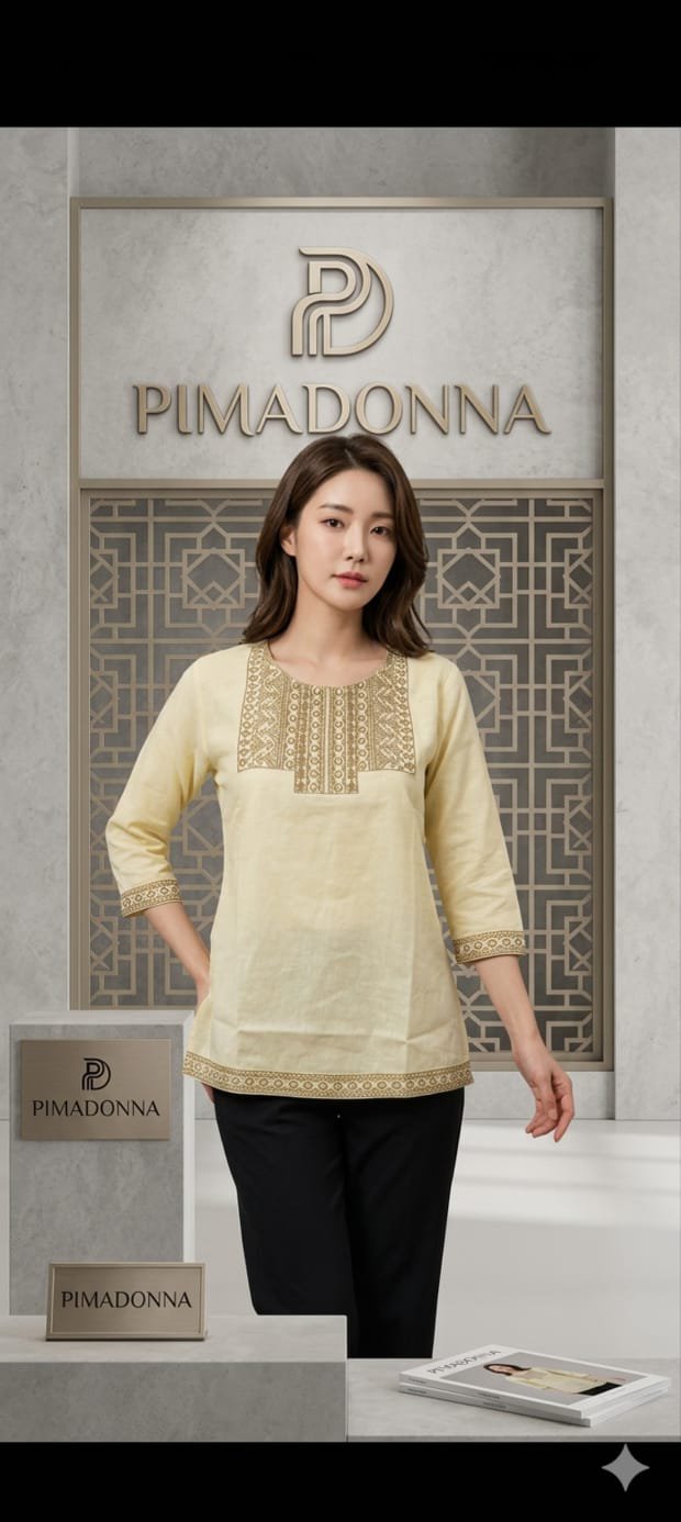 Kora tunic pimadonna in Cream