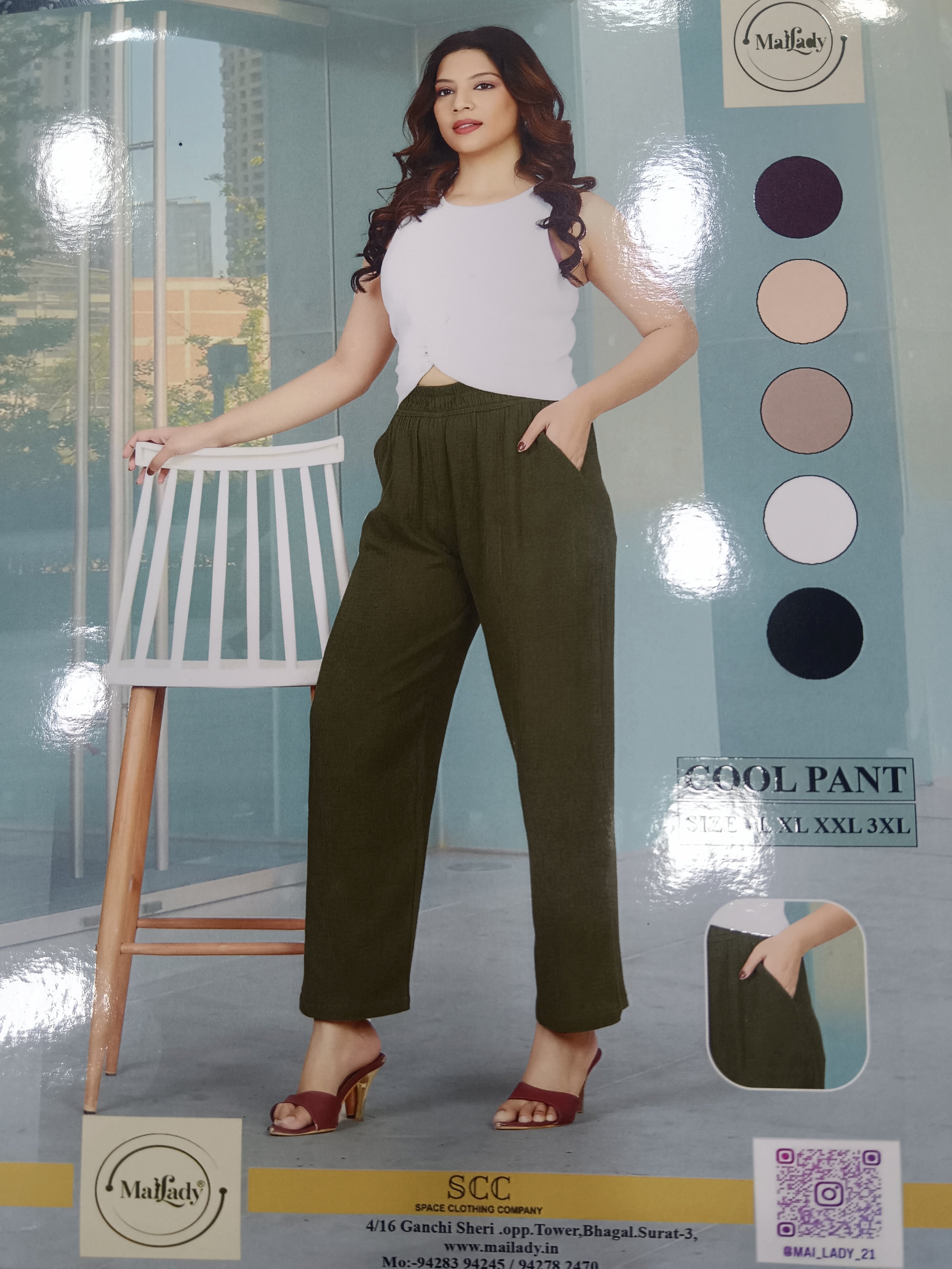 Cool pant in Green