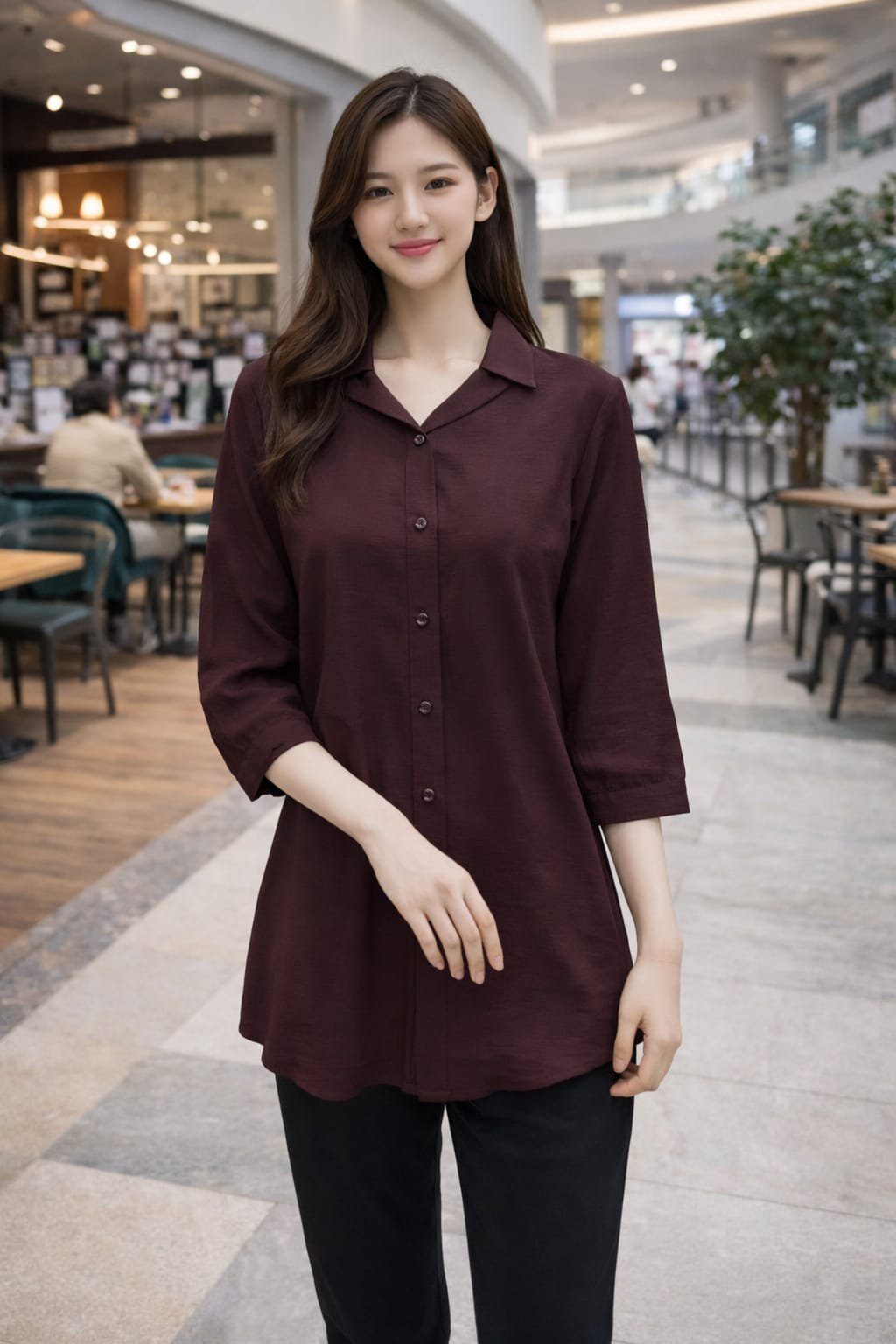 CYD tunic in Wine
