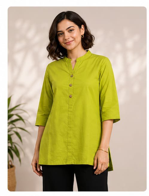 Maysaa tunic in Light green