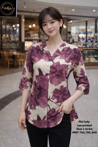 Lee print tunic
